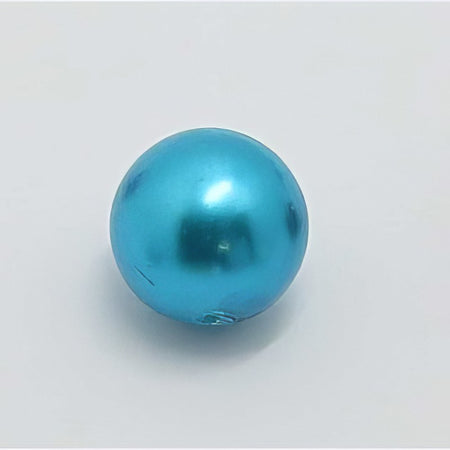 Glasperle türkis Perlenschimmer 16mm 1 Stück