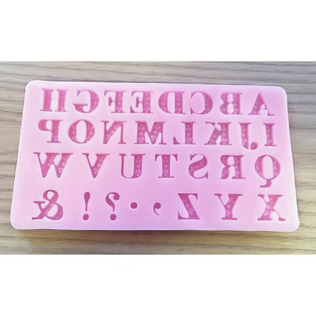 Silikonplatte Buchstaben Ranke Metalclay