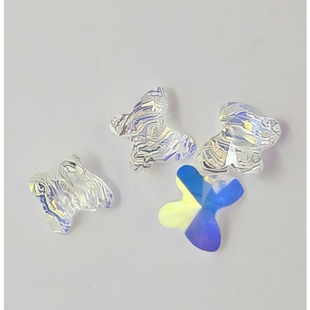 Swarovski Schmetterling klar AB 6mm 6 Stk.
