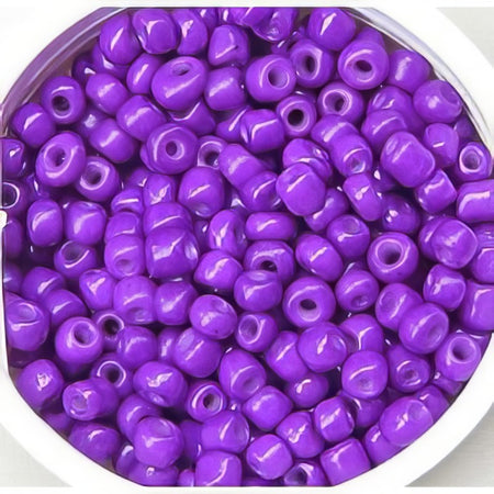 Rocailles violett opak 3mm 18gr