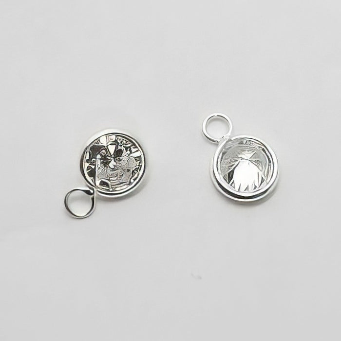 Anhänger gefasster Zirkon 5x8mm Silber 925 1 Stk.