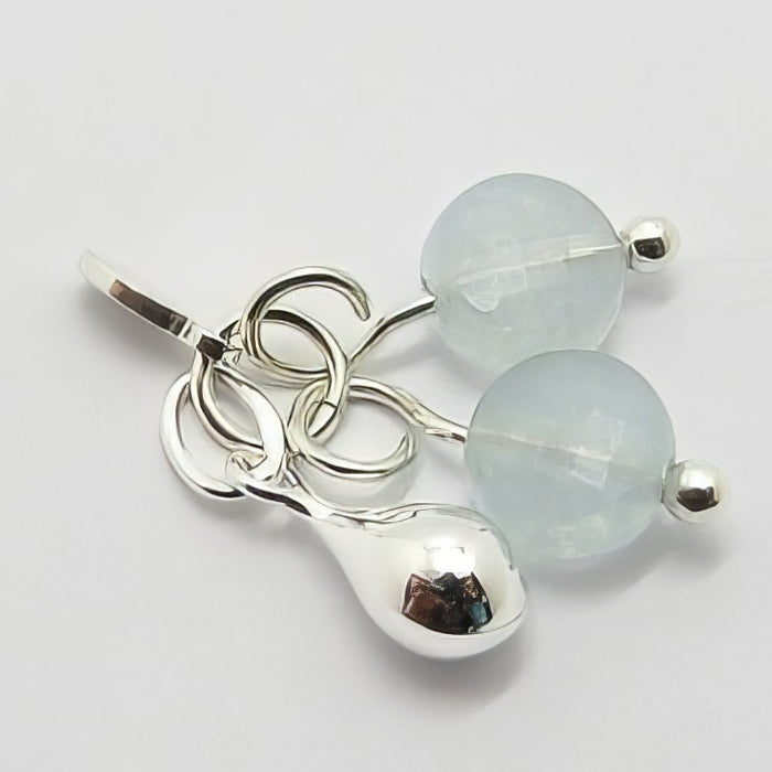 Anhänger Charm mit Aquamarin L 18mm Silber 925 1 Stk.