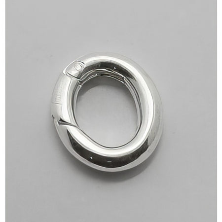 Ring Karabiner oval ca.17x14.5mm 925 Silver 1 Stück