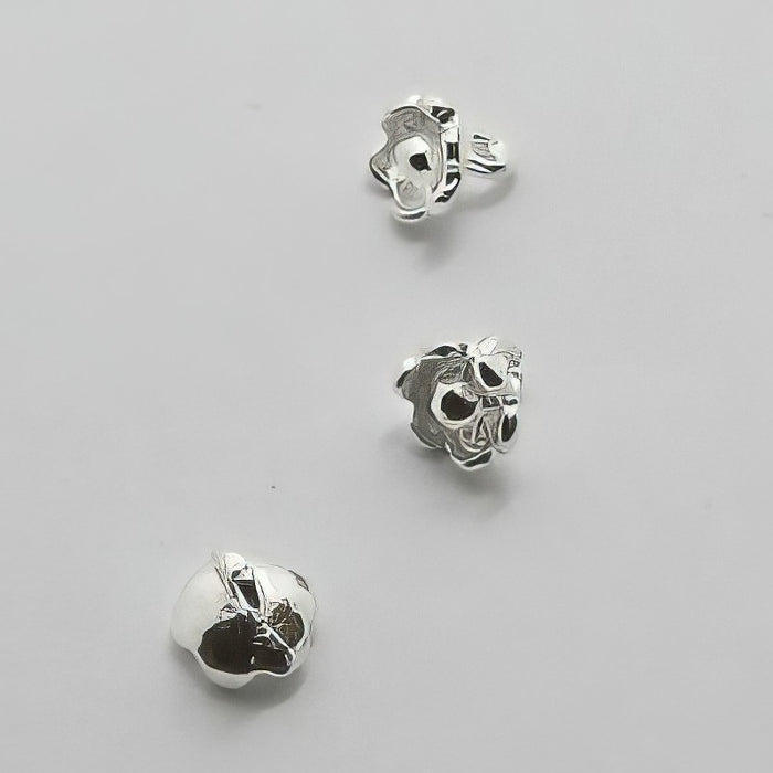 Anhänger Blümchen klein 925 Silber 3.5mm 3 Stück
