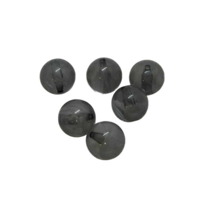 Acryl glanz Marmoriert grau 14mm 1 Stück