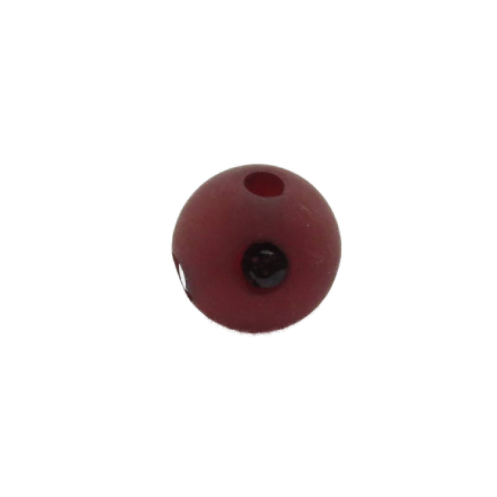 Polarisperle Spezial mit Swarovski Steinchen 8mm bordeaux 1 Stück