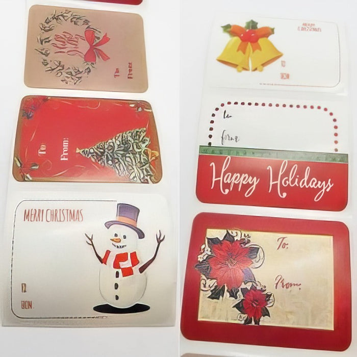 Set mit Weihnachts Kleber 50x75mm 1 Set