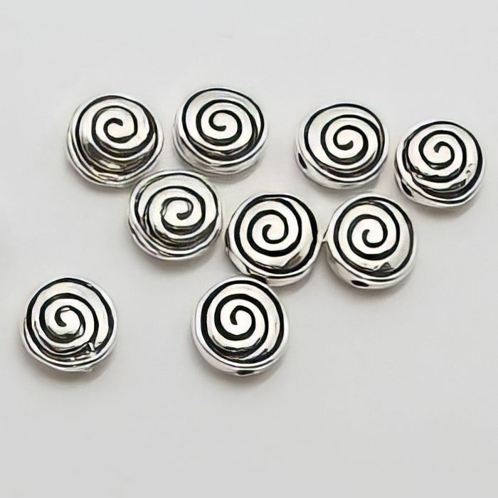 Perle Swirl 8x4mm 10 Stück