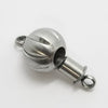 Magnetverschluss 16x10mm rund rille Edelstahl 1 Stück – Bild 2