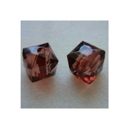 Acryl Perle gross Würfel 17x15 mm facettiert amber 1 Stück