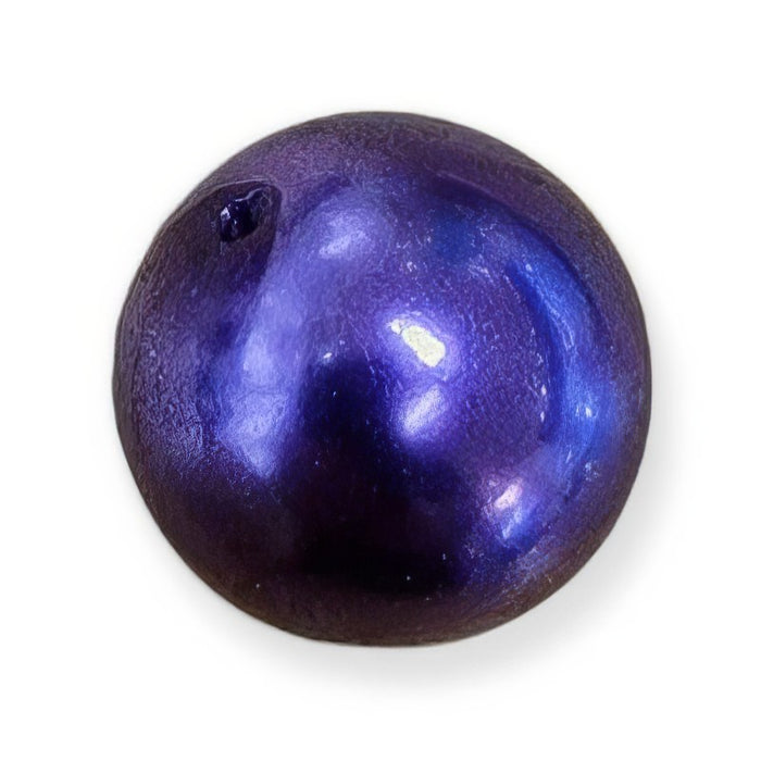 Glasperle violett  Perlenschimmer 16mm 1 Stück