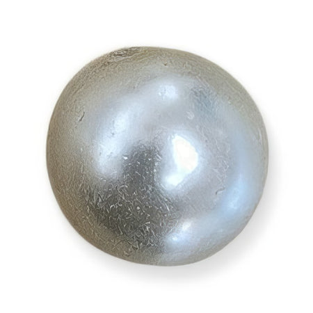 Glasperle creme Perlenschimmer 16mm 1 Stück