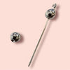 Wechselanhänger "Kugel" Silberfarben 39mm x 1mm 1 Stück – Bild 3