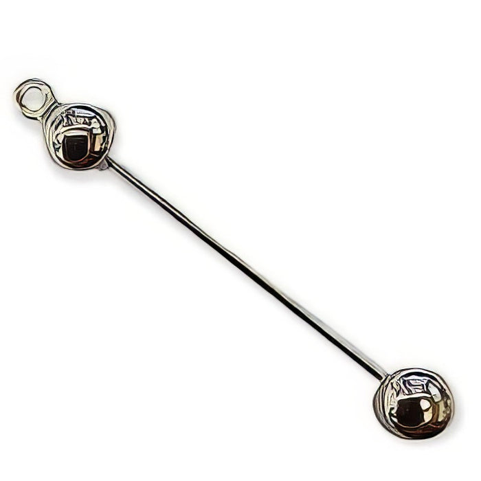 Wechselanhänger "Kugel" Silberfarben 39mm x 1mm 1 Stück