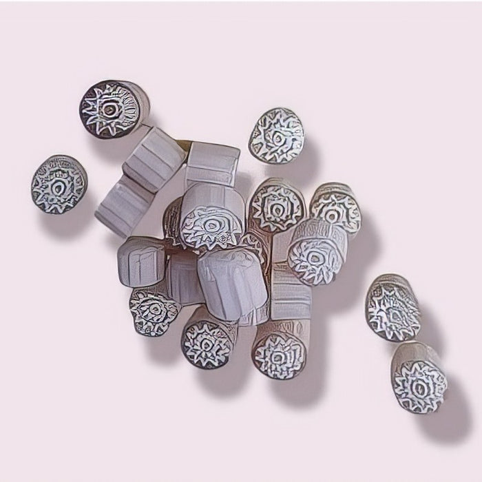 Millefiori Scheiben Murrinis  rubino 3-4mm ca . 30stk.