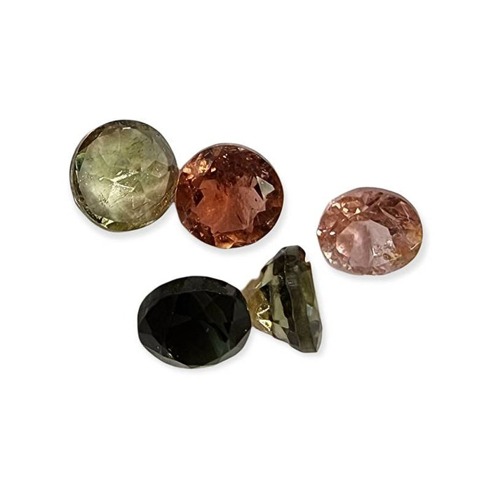 2 Turmalin 5mm Diamant schliff  5 Stück