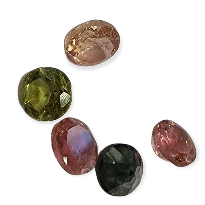 3 Turmalin 5mm Diamant schliff  5 Stück