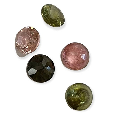 8 Turmalin 5mm Diamant schliff  5 Stück