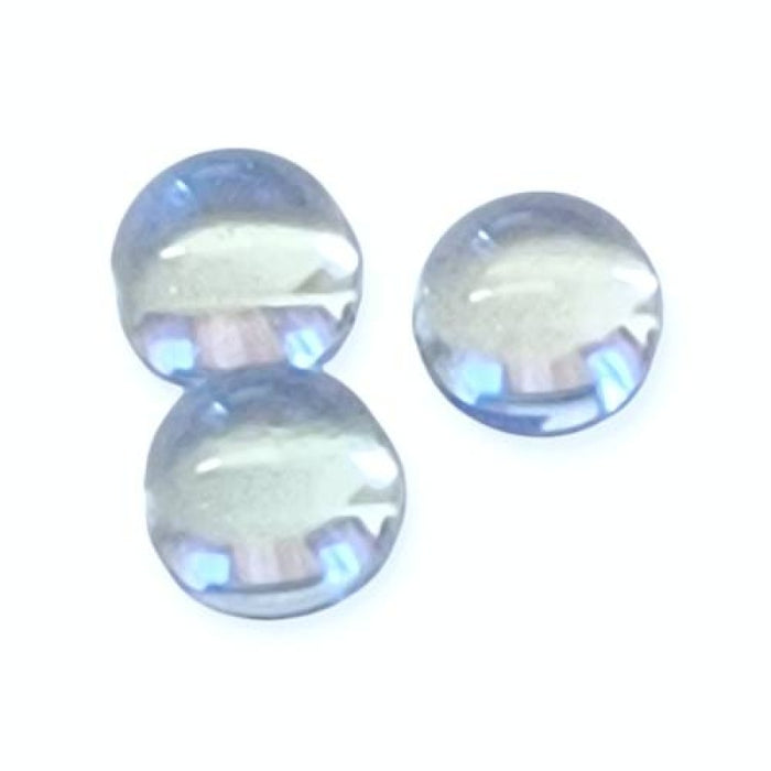 Cabochon blauer topas rund 3mm 1 Stk.