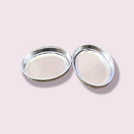 Ovale 10x8mm Bezel Schälchen 925 Silber 2mm Kante 2 stk.