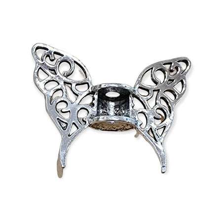 Flügelperle Metall platinfarbenen 45x36mm 1 Stück – Bild 2