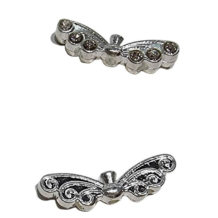 Engelflügel mit Strass 21x6mm 5 Stück