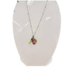 Kette Murano Glas Rosenknospe Pink Edelstahl