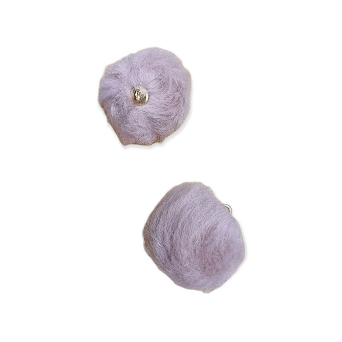 Pompon aus Plüsch rosa 25mm 1 Stück