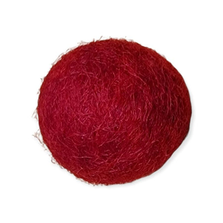Pompon aus Polyester rot 22mm 4 Stück
