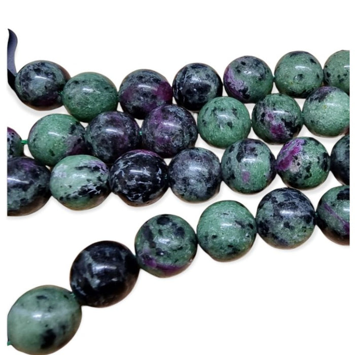 Ruby in Zoisite 10mm 1 Strang