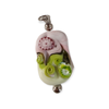 Anhänger Farbwelten Murano Glas Perle Rosa/ Grün