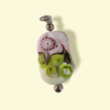 Anhänger Farbwelten Murano Glas Perle Rosa/ Grün – Bild 2