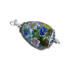 Anhänger Tropfen Grün Murrini Murano Glas – Bild 2