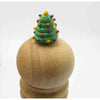 Glasaufsatz Tannenbaum Salz / Pfeffermühle mit Handgemachtem 25cm