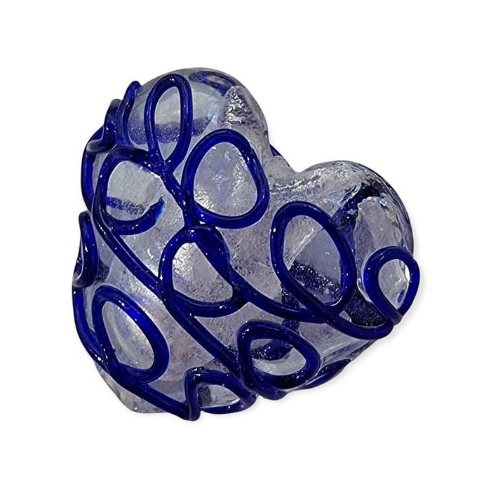 Riesen Herz Sinfonie blau 24x26x18mm