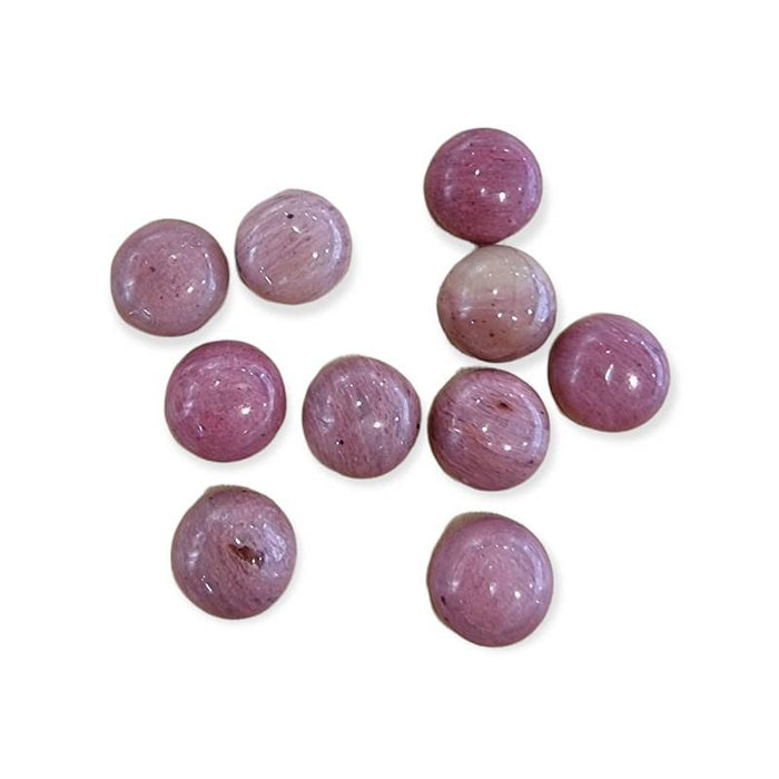 Cabochon Rhodochrosite rund ca.8mm 1 Stk.