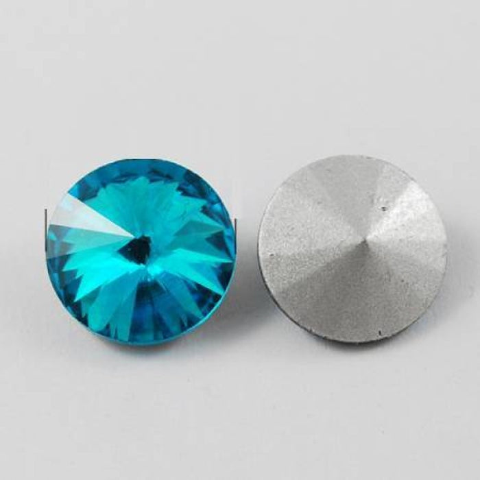 Rivoli Aquamarin 12mm 1 Stück