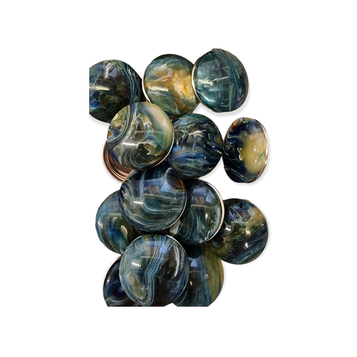 Chunk meliert grün blau