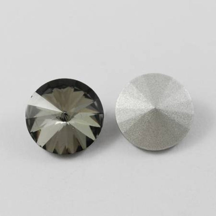 Rivoli grau 6mm 1 Stück
