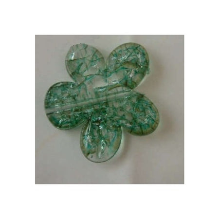 Acryl Blume gross Grün 47x43mm 1 Stück