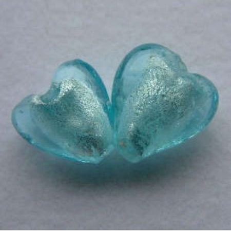 Glasherz Aqua 20mm 1 Stück