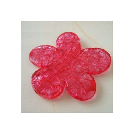 Acryl Blume gross Pink 47x43mm 1 Stück