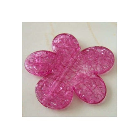 Acryl Blume gross Rosa 47x43mm 1 Stück