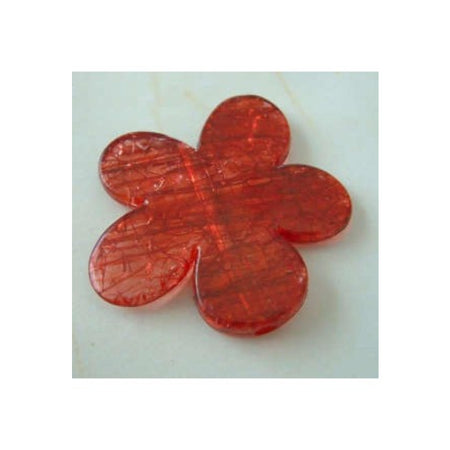 Acril Blume gross Rot 47x43mm 1 Stück