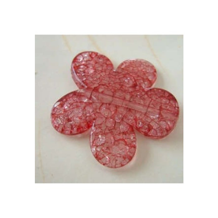 Acryl Blume gross Wein 47x43mm 1 Stück