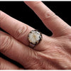 Ring verstellbar Glasperle 13.5mm topas Murrini Murano Glas – Bild 2