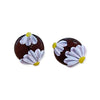 Ohrstecker Ch-Stahl Gänseblümchen 2 dunkel Amethyst Swissmade