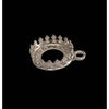 Kronen Schälchen Argentium® 925 Silber 12mm 1 stk.