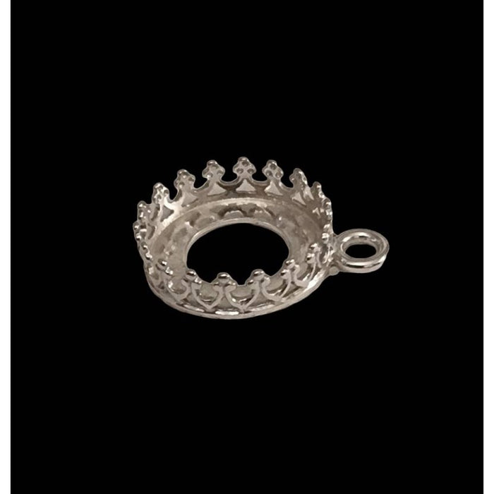 Kronen Schälchen Argentium® 925 Silber 12mm 1 stk.