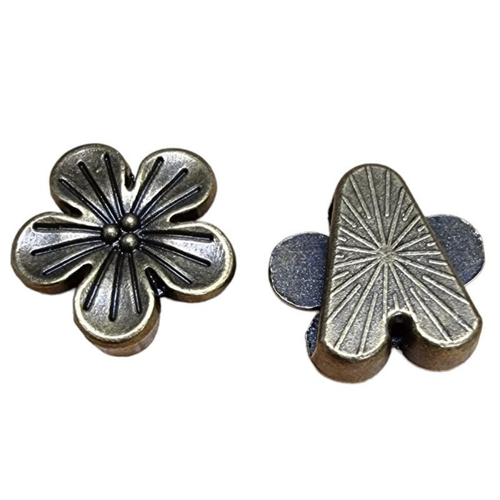 Schiebeperle Daisy bronzefarben 1 Stück